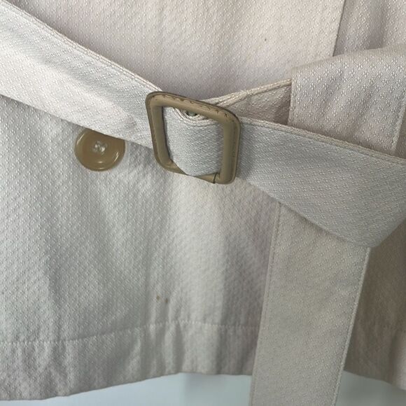 Mario Matteo Short Textured Trench Style Jacket - Picture 3 of 9